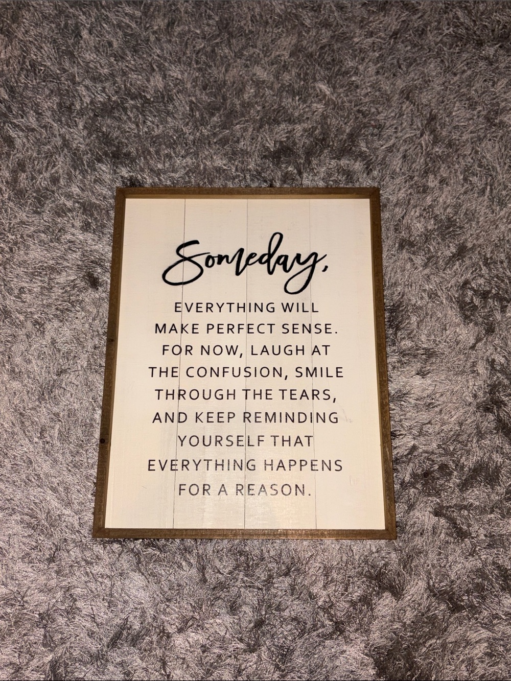 Hobby Lobby White and Black "Someday" Inspirational Wall Art